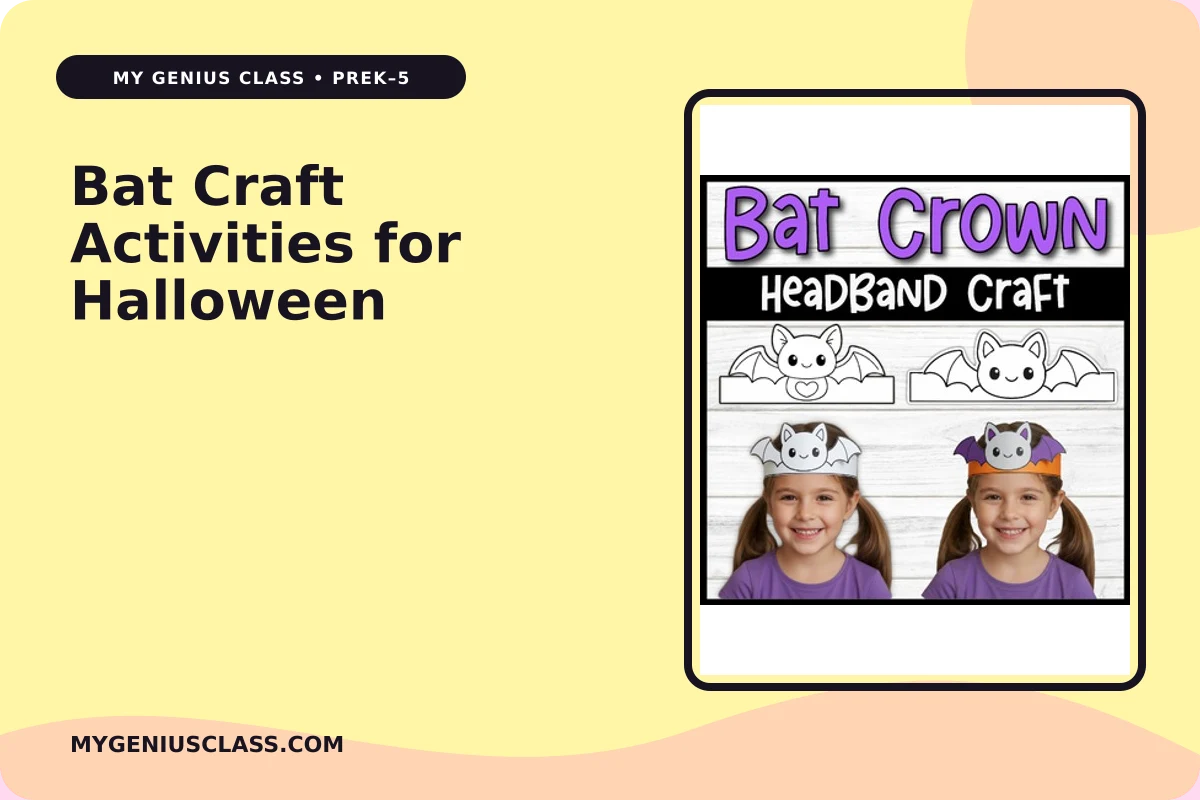 Bat Craft Activities for Halloween – My Genius Class
