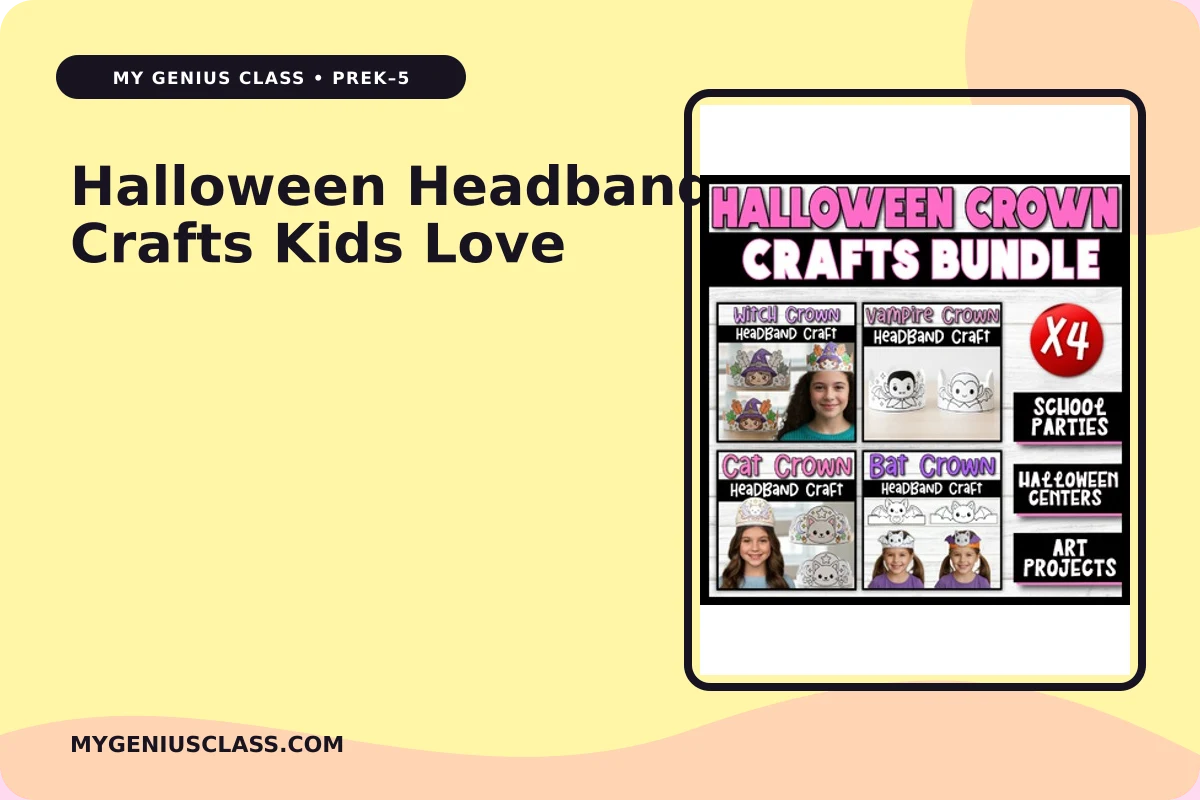 Halloween Headband Crafts Kids Love – My Genius Class