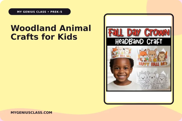 Woodland Animal Crafts for Kids – My Genius Class